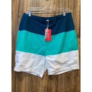 PatPat Mens Colorblock SwimTrunks,‎ XL